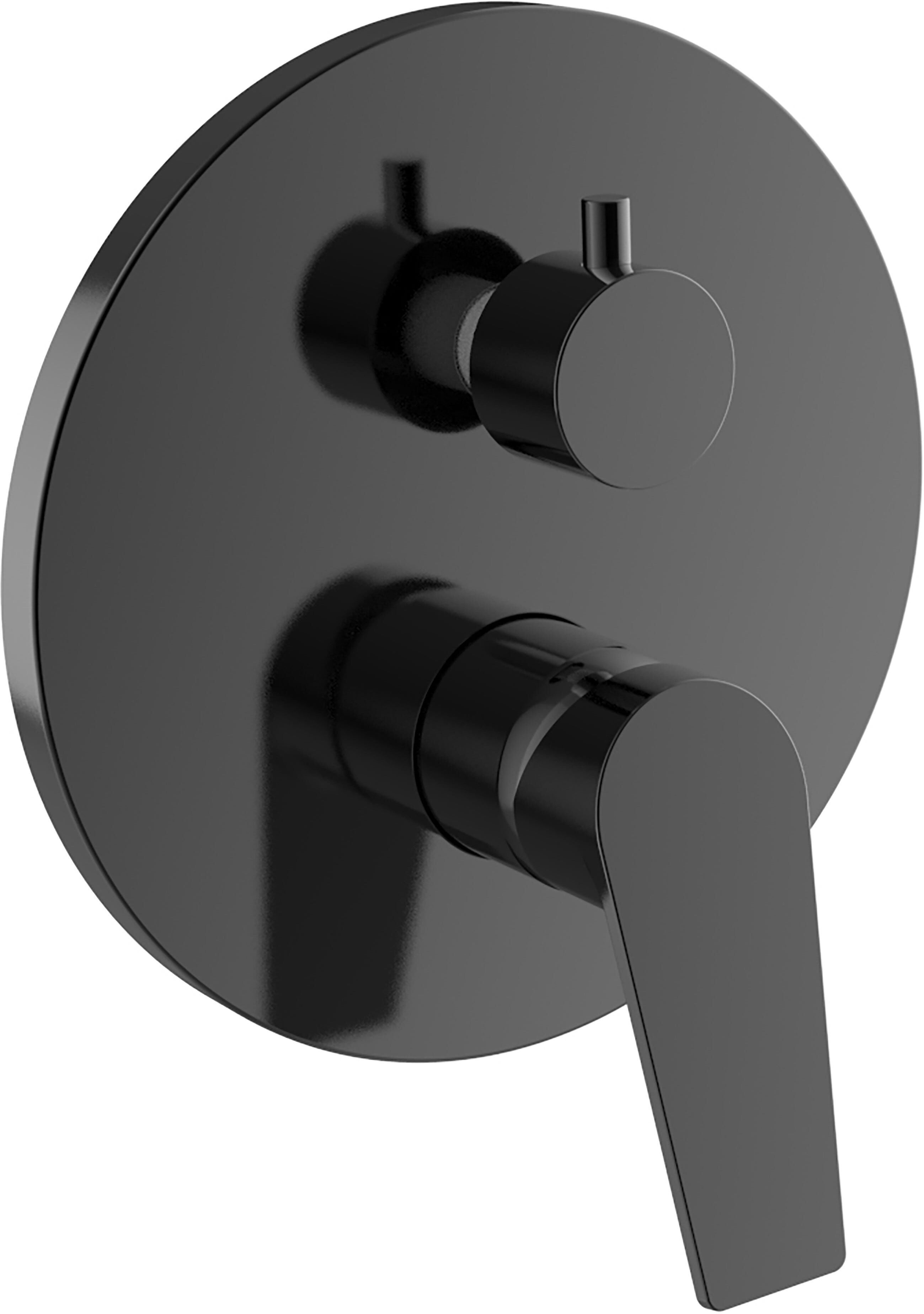 Tecnomat MISCELATORE DOCCIA INCASSO 2 VIE AQUASANIT LIFE NERO CARTUCCIA Ø 35 mm