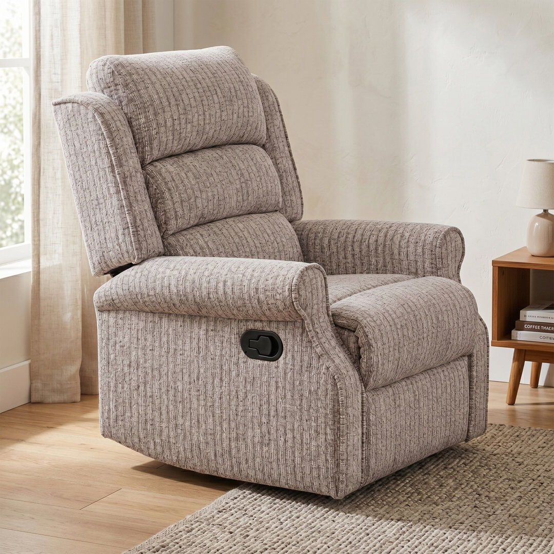 Fernleaf Lainey 79cm Wide Standard Recliner Natural 106cm H X 79cm W X 90cm D