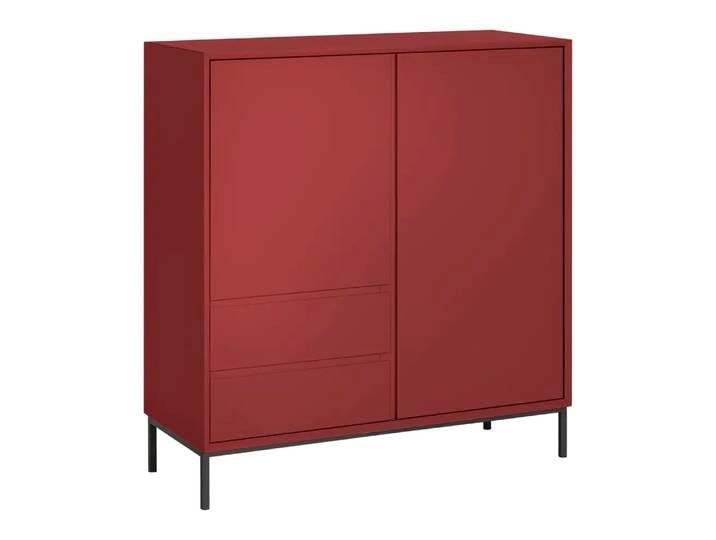 Highboard Frame, Johann Jakob, karmesinrot, Holzwerkstoff