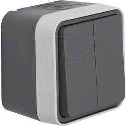 BERKER 30753505 - Serienschalter AP W.1 grau