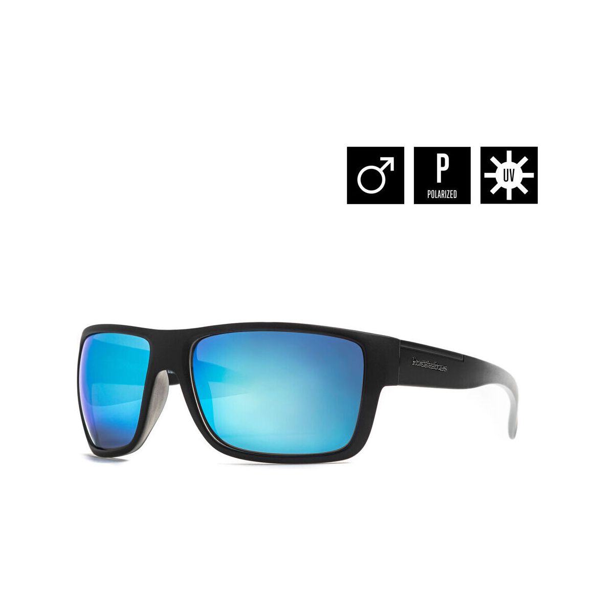 Horsefeathers Zenith Sunglasses matt black fade out/mirror blue AM071E-matt black fade out-mirror blue