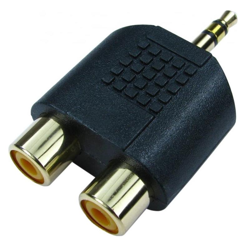 Cables Direct CDL 3.5mm Stereo to 2 RCA Adapter (Winkeladapter) (41203761)