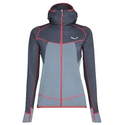 Salewa Puez Hybrid W - Fleecejacke mit Kapuze Trekking - Damen - Blue/Red - I38 D32