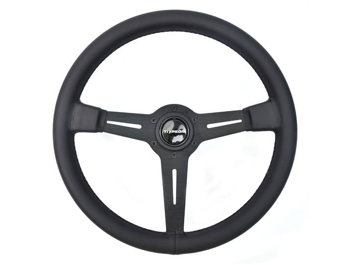 Volant de voiture universel en cuir microfibre 350mm avec support de bande voitures de course