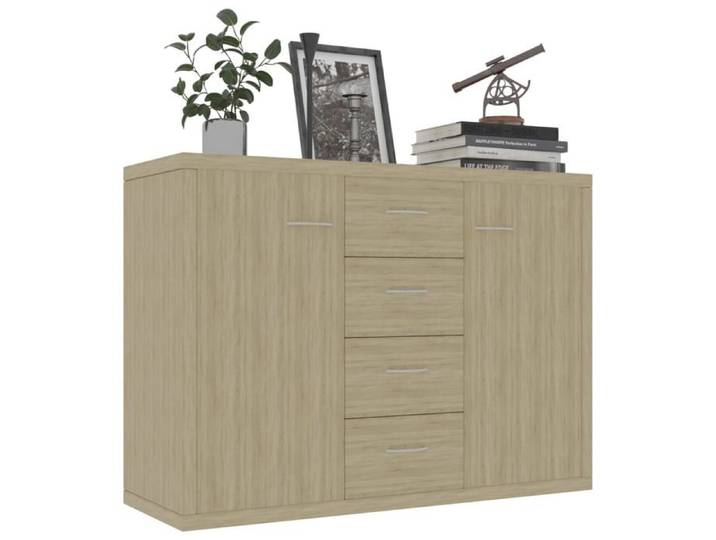 Bon plan  Buffet bahut vaisselier - JILI HOT - Buffet Chêne sonoma 88x30x65cm - Bois d'ingénierie - commode Salon/Cuisine