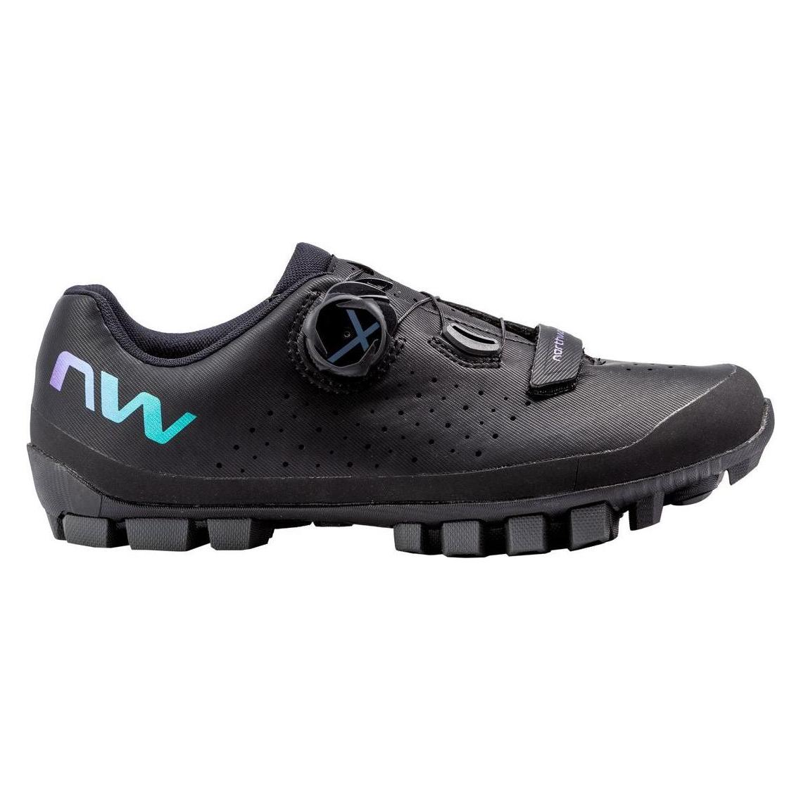 Northwave Hammer Plus Bikeschuhe Schwarz / Iridescent Damen (40.5) (80242030_16_40.5)