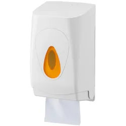 PlastiQline Toilettenpapierspender Einzelblatt - Kunststoff - Farbfenster orange