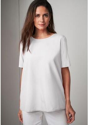 Plus Size Women's Uptown Refined Tee by Jessica London in White (Size 14 W)