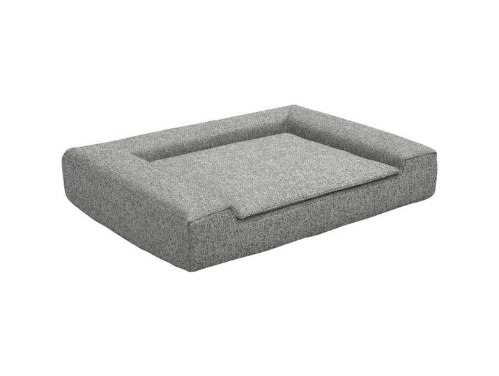 Sedda Hundebett, Hellgrau, Textil, Füllung: Schaumstoff, rechteckig, 80x15x60 cm, pflegeleicht, kratzfest, besonders weich, Bezug abnehmbar und waschbar, Freizeit & Co, Tierbedarf, Hundebetten
