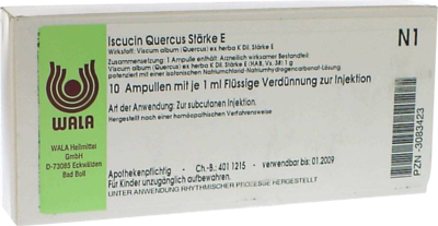 WALA Heilmittel GmbH ISCUCIN quercus Stärke E Ampullen 10X1 ml 03083423