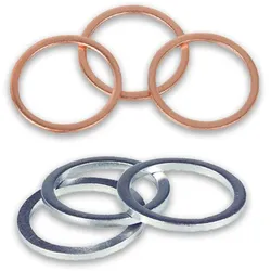 Dichtung für verzinkte Schneidringverschraubungen, Kupfer/Aluminium, verschiedene Varianten (Ausführung: Kupfer. 1/8''. 10 x 14 mm)