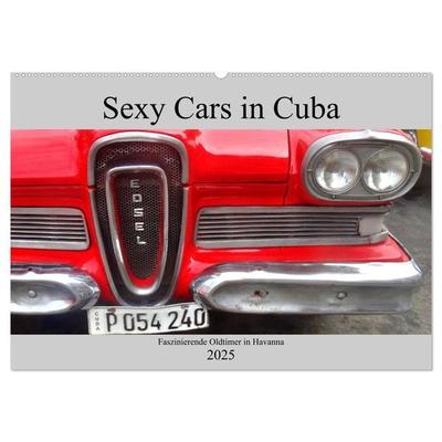 Sexy Cars in Cuba - Faszinierende Oldtimer in Havanna (Wandkalender 2025 DIN A2 quer), CALVENDO Monatskalender