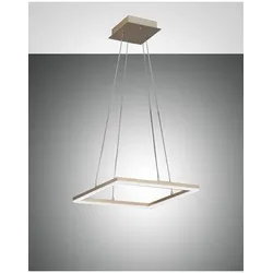 Fabas Luce Bard Pendelleuchte LED 1x39W Metall- und Methacrylat Gold edelmatt