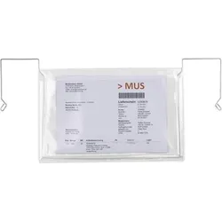 Transpak, Verpackungsmaterial, Drahtbügeltasche Masse 165x245mm A5 Stärke 180μ quer o.Klappe PVC-Weichfolie transparent (200 Stk.)