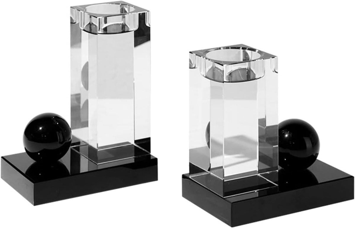 Luxe Boekensteunen Kristal Geometrisch - Decoratieve Boekenhouders - Transparant