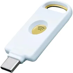 Identiv uTrust FIDO2 NFC Security Key, Notebook Security, Weiss