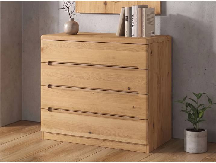Kommode Wildeiche Hell „Marlon“ 100 cm Massivholz Wildeiche Hell