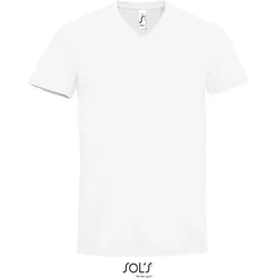 SOLS Schweres Herren V-Ausschnitt T-Shirt 02940 white M