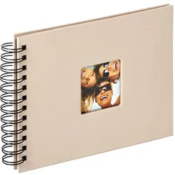 Magni, Fotoalbum, walther design SA-109-C Fotoalbum Fun, Spiralalbum, 23x17 cm, sand (25 x 17 cm)