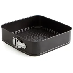 Quid Sweet Grau Abnehmbare quadratische Form aus lackiertem Stahl 26cm Schwarz
