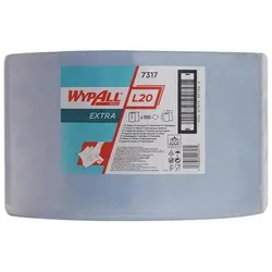Kimberly-Clark Wischtuch WYPALL* L20 EXTRA+ 7317 L380xB235ca. mm blau 2-lagig, Reinigungsutensil, Blau