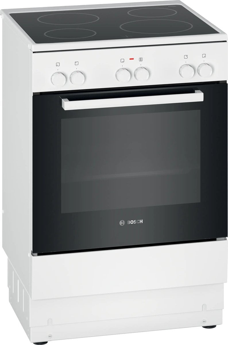 Bosch HKA004020U Serie 2 Vrijstaand elektrisch fornuis met keramisch kookveld - Wit - Energielabel A