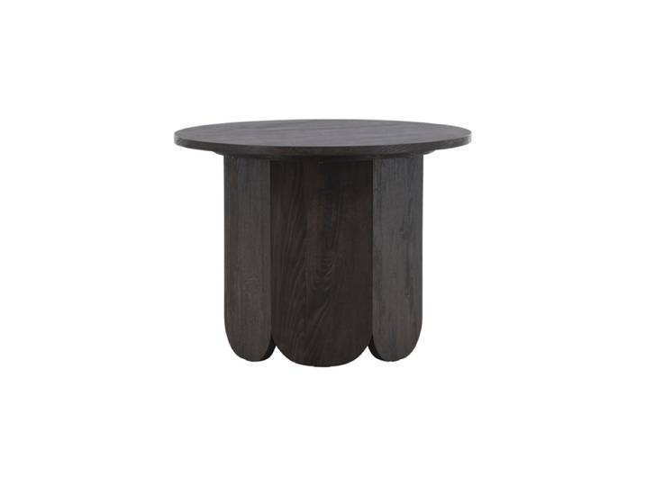 Runder Design Beistelltisch „Tekla“ Ø 60 cm Schwarz VE DESIGN