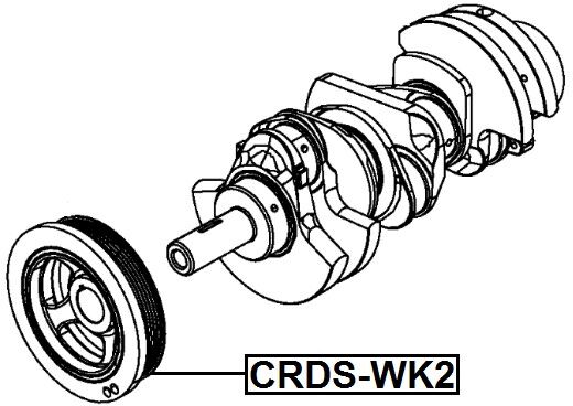Febest Riemenscheibe, Kurbelwelle Crds-Wk2 Für Chrysler