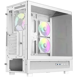 GameMax Case NEX C51 WH ATX/BTF (ATX, mATX, Mini-ITX), PC Gehäuse, Weiss
