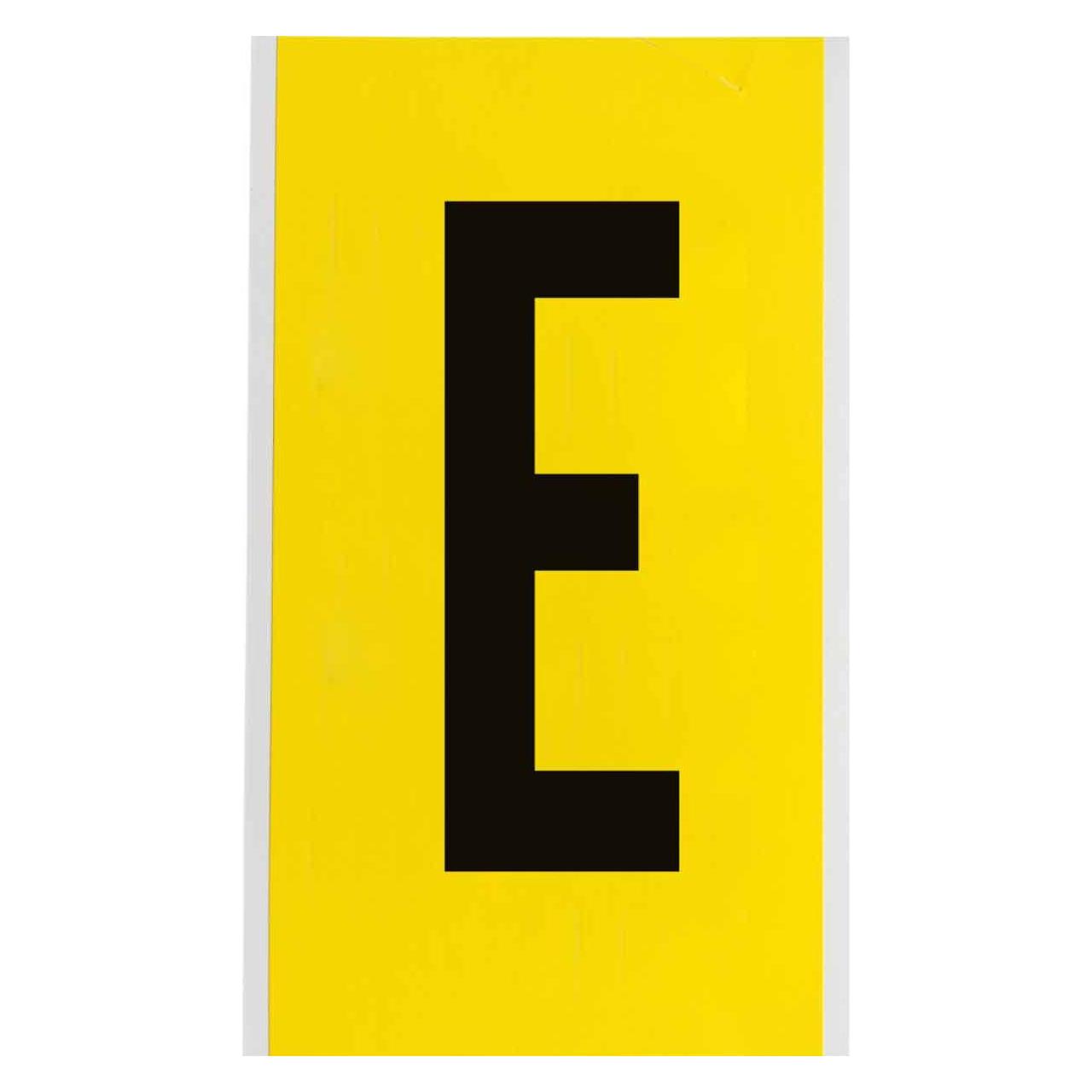 Brady 3470-E, B-499, Nylongewebe, Buchstabe E, Schwarz auf Gelb, 127 x 228mm, Schrifthöhe 152mm(25 (3470-E)
