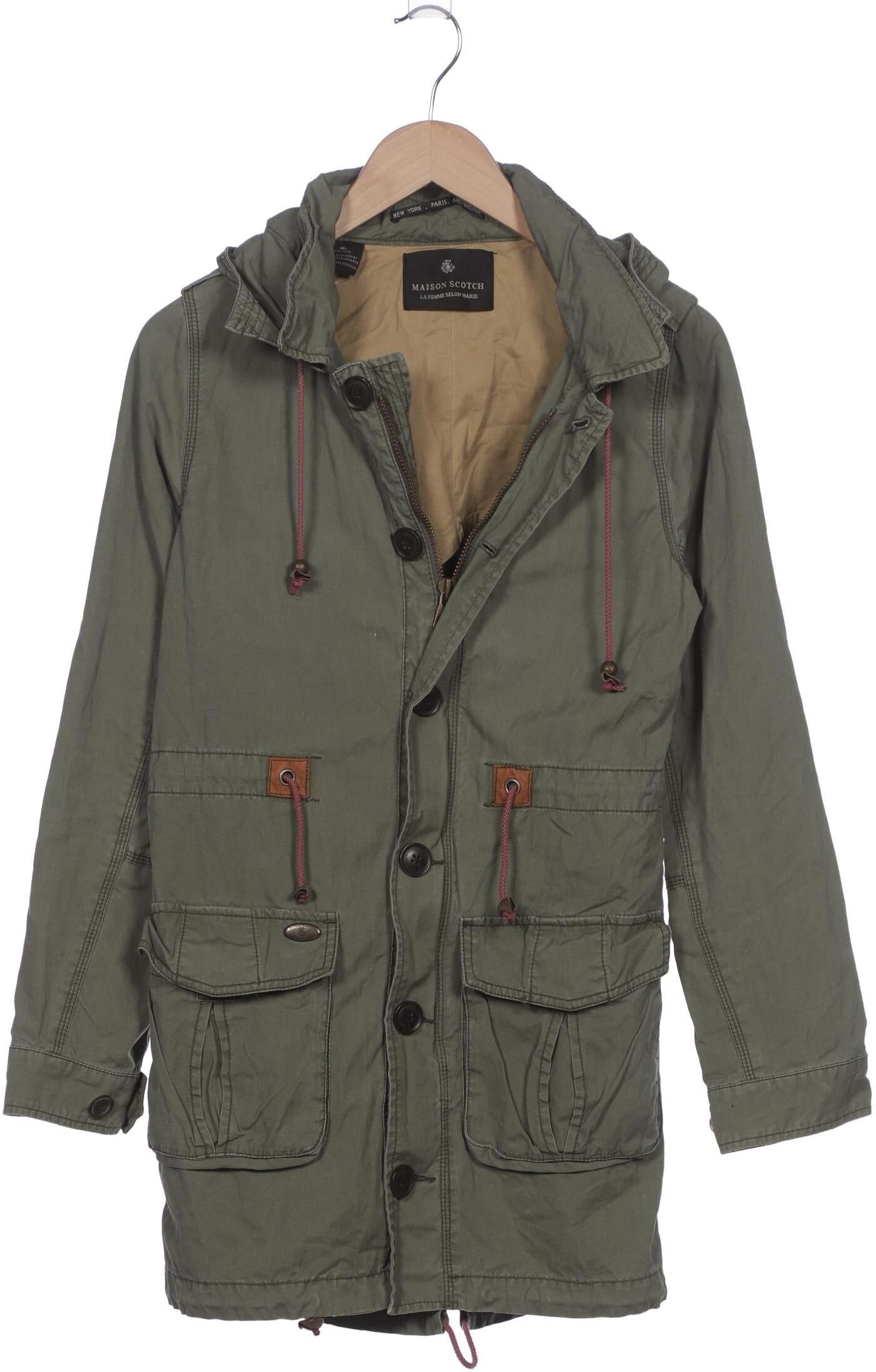 Maison Scotch Damen Mantel, Grün, Gr. EU 36 (Maison Scotch 1), Baumwolle - Second Hand
