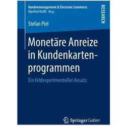 Monetäre Anreize in Kundenkartenprogrammen, Fachbücher von Stefan Piel