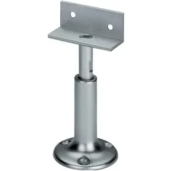 Deni, Möbelausstattung, Trennwandstütze Breite 60 mm Höhe 100 - 120 mm Aluminium F1 / naturfarbig höhenverstellbar (1 Stk.)