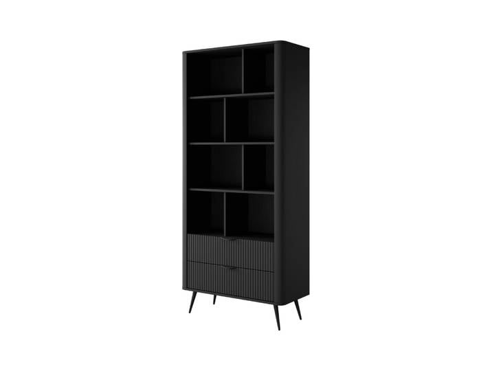 Vitrine coloris noir 88 x 38 x 194 cm