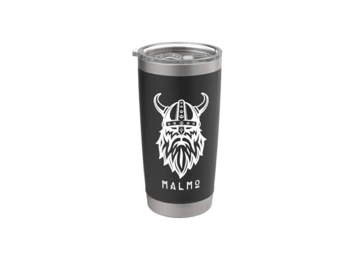 Vintage Viking Malmö\, Suède Gobelet isotherme en acier inoxydable double paroi