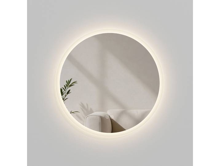 BADSPIEGEL Rund mit LED-Beleuchtung Ø 70 cm, 3 Lichtfarben, beschlagfrei