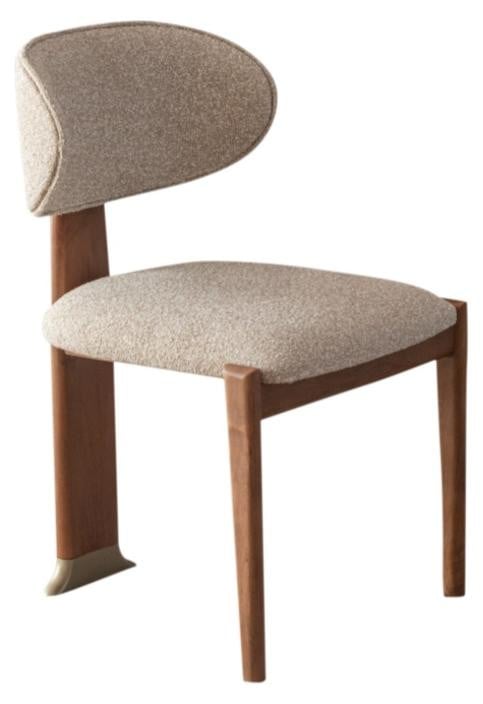 JVmoebel Eetkamerstoel Designstoel Houten Gestoffeerde Relaxstoel