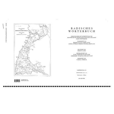 Badisches Wörterbuch / Badisches Wörterbuch. Band V/Lieferung 83, Taschenbuch von , De Gruyter Oldenbourg, 978-3-486-71608-5