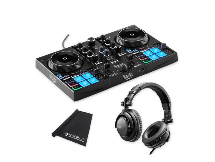 HERCULES DJ Controller Hercules DJ Control Inpulse 200 MK3 DJ-Controller mit DJ45 Kopfhörer, (Vorteils-Set mit DJ45 Kopfhörer, 1-tlg), Vorteils-Set mit DJ45 Kopfhörer