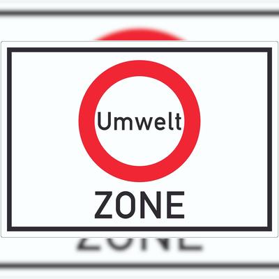 HB-Druck Umweltzone Symbol Aufkleber A5 (148x210mm)