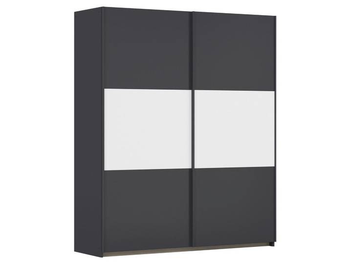 SCHWEBETÜRENSCHRANK Neo Grau Weiß B: 175 cm