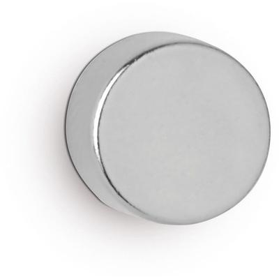 MAUL Neodym-Scheibenmagnet 5x8mm 2400g hellsilber VE=10x10 Stück