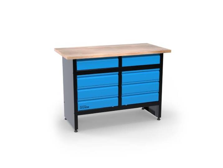 Güde Werkbank GW 8S - 120 x 60 x 3 cm Arbeitsplatte, bis 300 kg belastbar