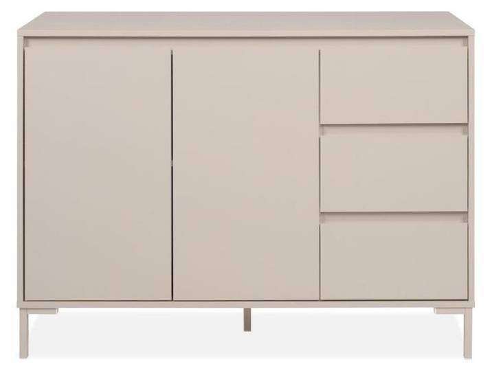 CALICOSY - Sideboard 2 Türen und 3 Schubladen, kaschmirfarben B 120 cm - NERIO