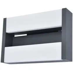 Lutec LED-Außenwandleuchte Conroy Alu, Eisen, Stahl & Metall