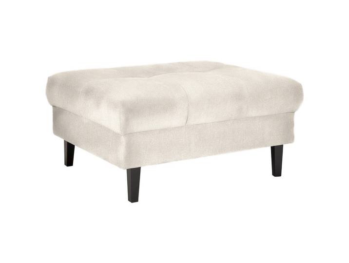Hocker Beige Textil, Holz