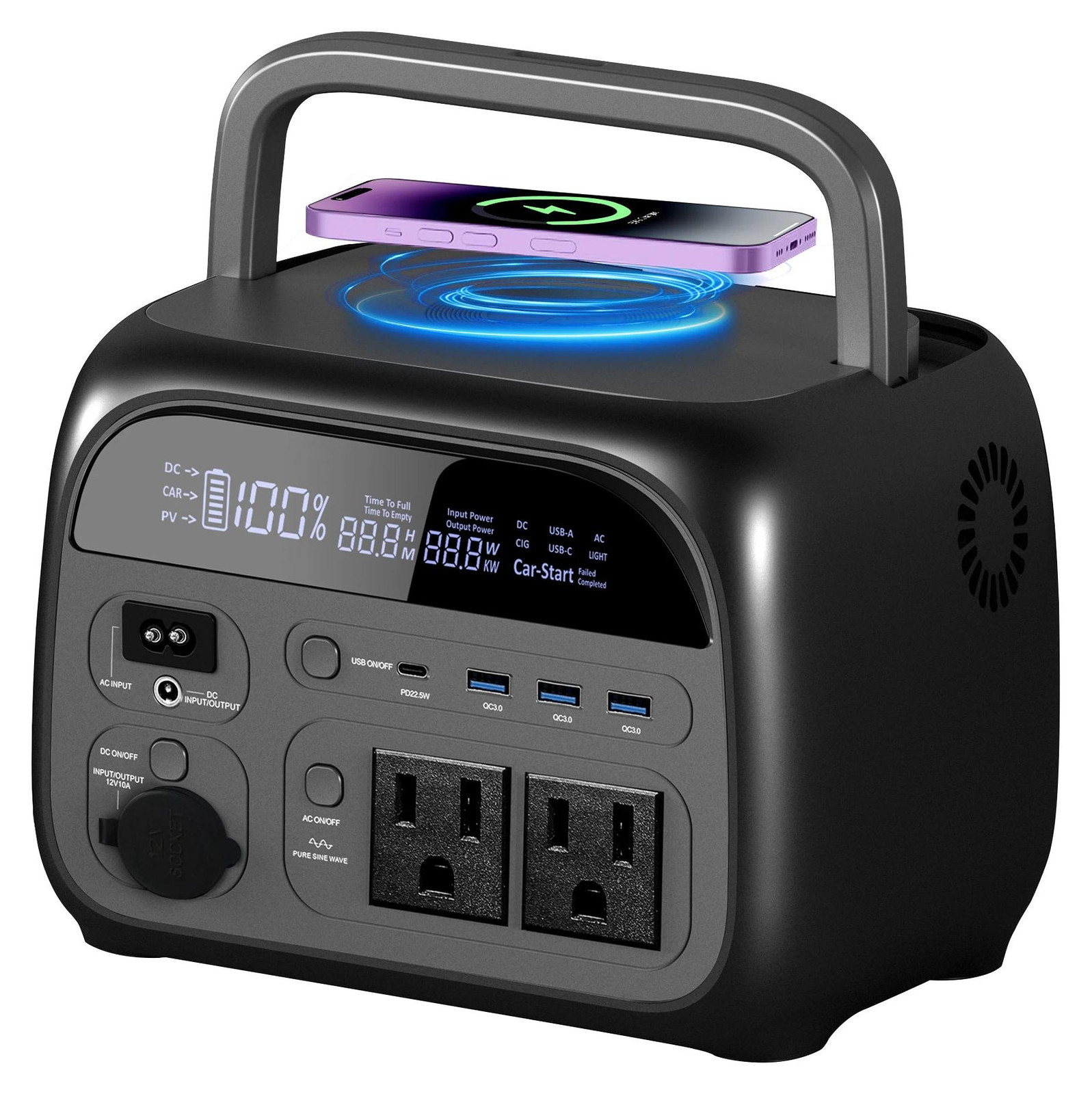 Selius Draagbare Powerstation met LiFePO4-batterij