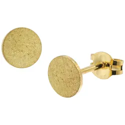 trendor 51030 Damen-Ohrringe 333 / 8K Gold Ohrstecker ⌀ 6 mm