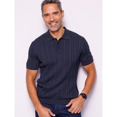 Kurzarmpullover CLASSIC "Kurzarm-Pullover", Herren, Gr. 52, blau (marine), 100% Baumwolle, unifarben, Pullover