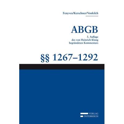 Kommentar zum ABGB - Klang Kommentar, Gebundene Ausgabe von Martin Stefula, Verlag Österreich, 978-3-7046-6385-6